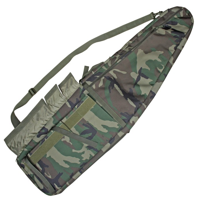 MFH Gewehrtasche Paintball woodland, gefüttert innen 120 cm
